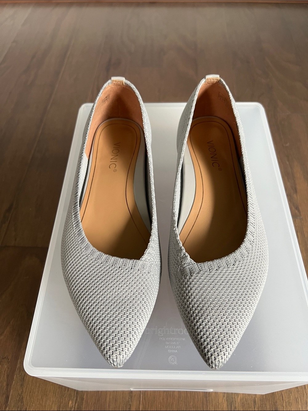 Vionic Dahlia Knit Pointed Toe Flats - Picture 4 of 11